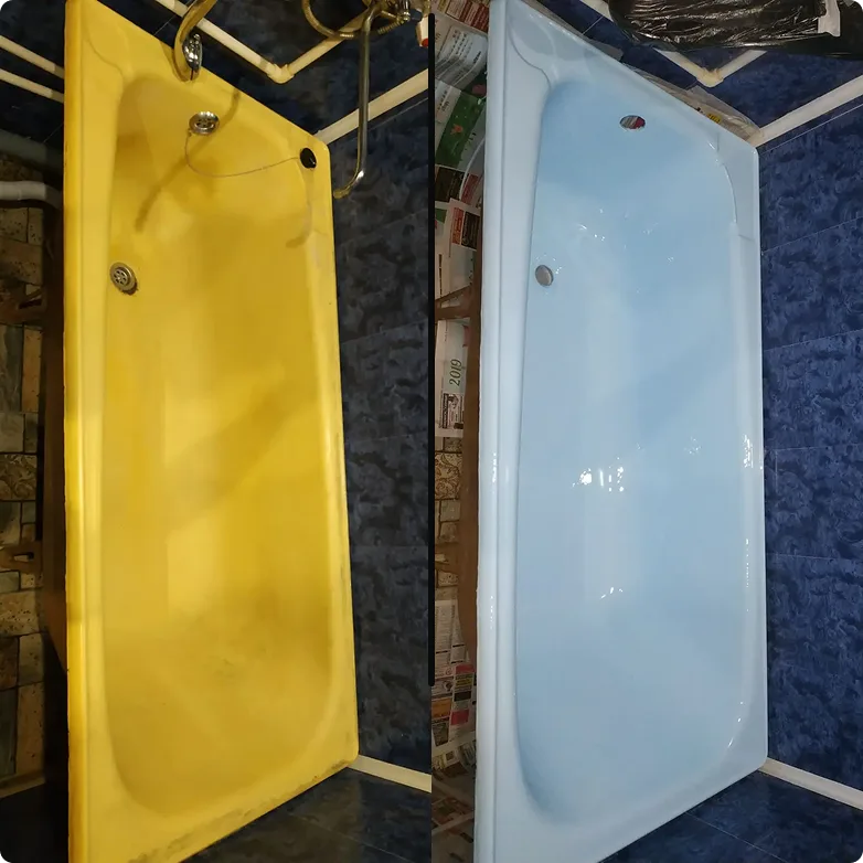 ванна восстановлена мрамором