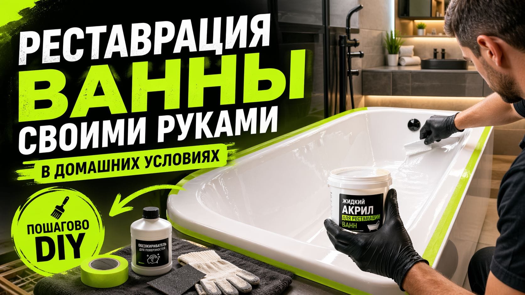 Реставрация ванны своими руками в домашних условиях
