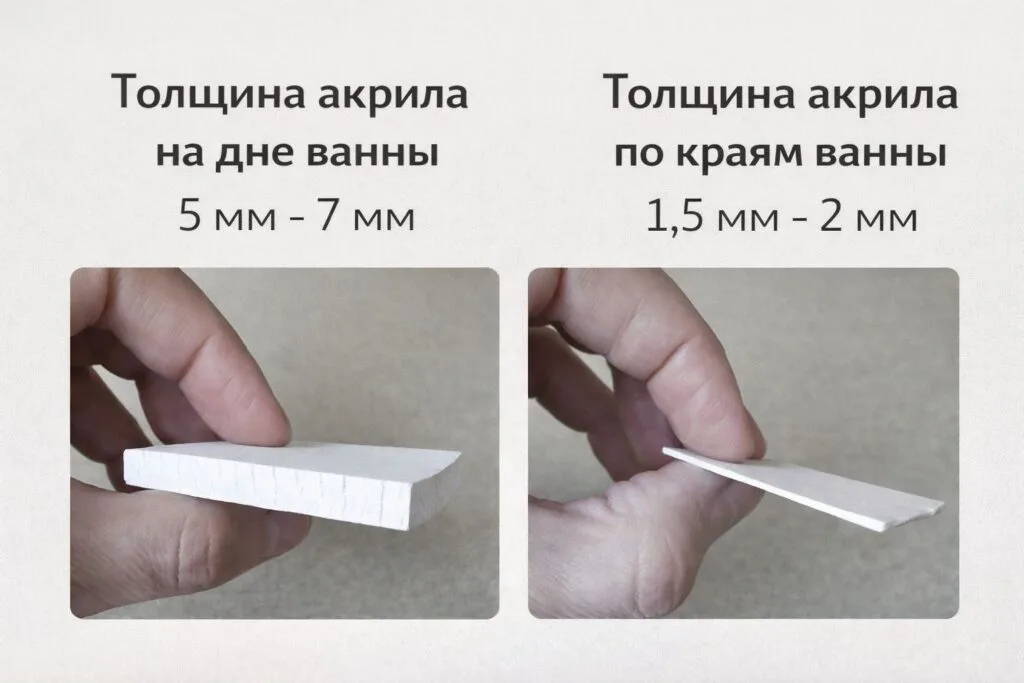 толщина наливного акрила